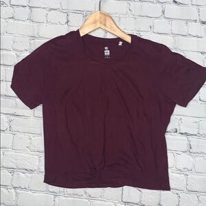 Maroon Crop Top Me to We Sz Small